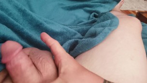 Quickly Stroking my Cock Before work