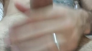Married guy fingers ass and shoots huge load