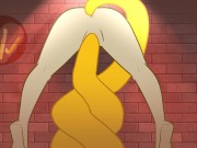 girl gets fucking in the wall with large (anal and cum scene)