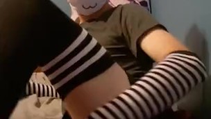 Cute Trap touches himself and tries to cum with his Boy Pussy