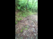 Public nudity : Hiking with masturbating milf