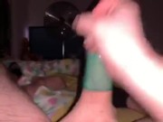 Quick Condom cum - Screenshot 10 of 16 - Masturbation