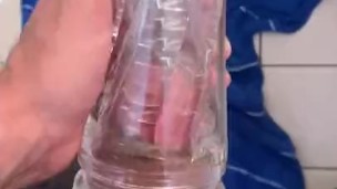 Slow thrust and stroke Clear Fleshlight pilot