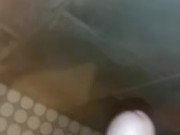 POV cumshot in shower