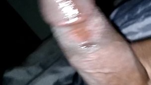 My Big black cock bussing a huge load (Nutting my first $money shot$)