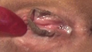 Cumming while I play with my vibrator