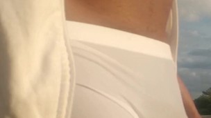 flashing in public then cumming a heavy load waiting to get caught