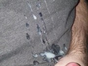Cumming all over myself with a huge load ❤️