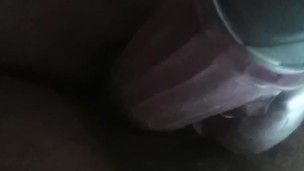 Dani pleasures her hair pussy with vibrating, rotating rabbit