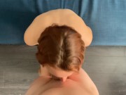 Fucking my hairy pussy in doggy and missionary and cum on my face and tits 13/16