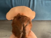 Fucking my hairy pussy in doggy and missionary and cum on my face and tits 15/16