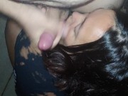 Daddy Cumming in my mouth 10/16