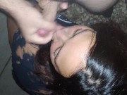 Daddy Cumming in my mouth 12/16