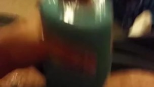 Busting A Huge Load In A Pocket Pussy