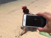 Сексуальная тренировка с безумным тренером Часть 2: На пляже  4/16