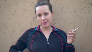 Hot Girl Smoking