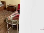 Caresses pussy and fucks mistress with beautiful ass at home 1/16