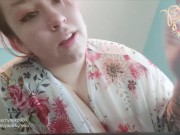 BBW with Huge Tits Picks Nose + Plays with Snot