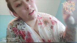 BBW with Huge Tits Picks Nose + Plays with Snot