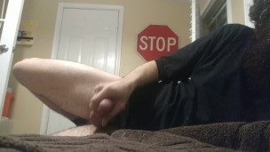 Bearded Jock Cums Twice in 60 Seconds