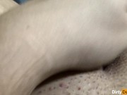 horny wife rubs wet pussy to orgasm while husband isn't home - Dirty Desire