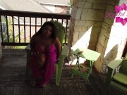 Krystal Davis Masturbating Outside on Patio 1/16
