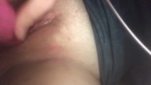 Squirting hard all over my vibrating dildo