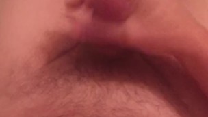 Jerking in the bathroom