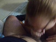 BBW Ginger gives head to cousin while family is home 8/16