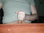 Slow and slippery edging masturbation with huge load ❤️