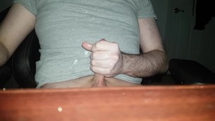Slow and slippery edging masturbation with huge load ❤️