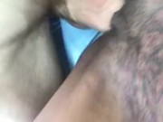 Daddy and Milan having some naughty fun in the back seat of the car 15/16