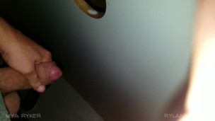 Surprising Him at a Gloryhole!!