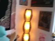 Fucking Blowup Sex Doll in Red Fishnets