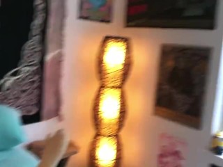 Fucking Blowup Sex Doll in Red Fishnets