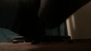 Blue socks feet