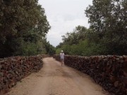 Ginger Redhead Forest Run ended in Dripping Hairy Pussy Outdoor Creampie 2/16