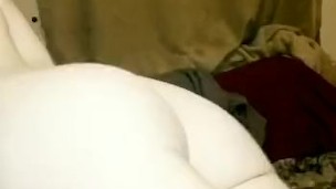 Sexy Pale chick fucks YOU- interactive POV while smoking pipe in thong