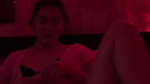 Petite Latina Plays With Pussy - Nipple Orgasm