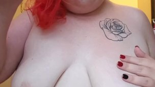 BBW Babe Mistress D Strips big tits big ass
