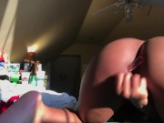 Natural Ebony Plays with her ass 5/16