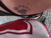 Public sucks, wet pussy fuck and cum to face with laughter 7/16