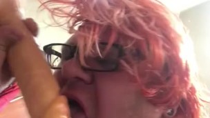 Dildo suck