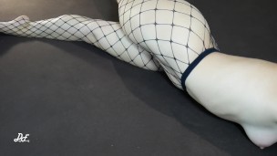 Crossed Legs Fetish, Syntribate in Black Fishnets ~DirtyFamily~
