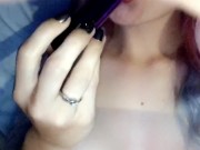 Sucks Vibrator Like a Hard Dick