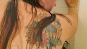 Steamy shower blowjob, fucking, and facial in 4k uhd