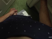 Stepbrother peeps through door as his stepsis plays with her dildo 10/16