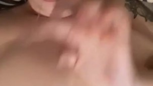 Teasing with my breasts