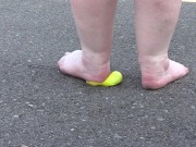 bare heels smash the ball emoticon