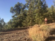 BDSM Amateur MILF Painslut Sex Slave Training - Outdoor Run and Pissing